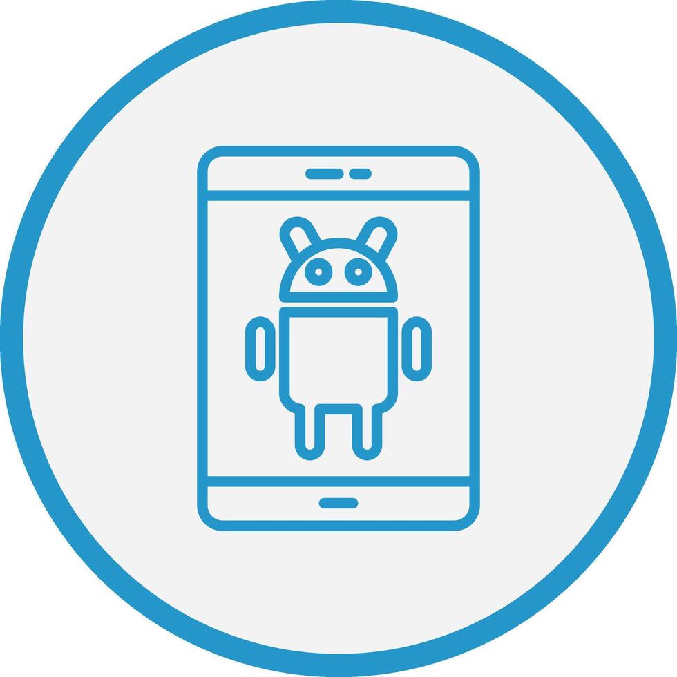 androide resumen ui visual vector