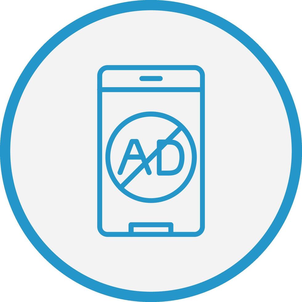 anuncio bloqueador sutil ui gráfico vector