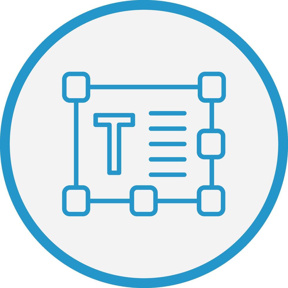 Text Editor Stylized Flat Drawing vector