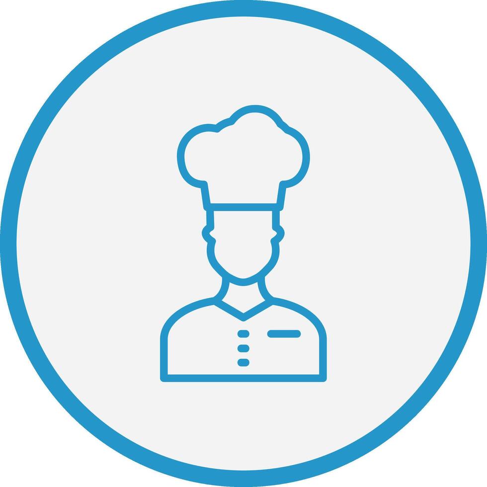 Chef Color Block Badge vector