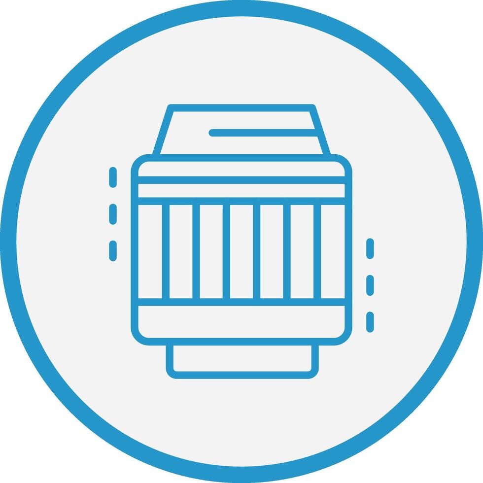 ojo de pez suave ui símbolo vector