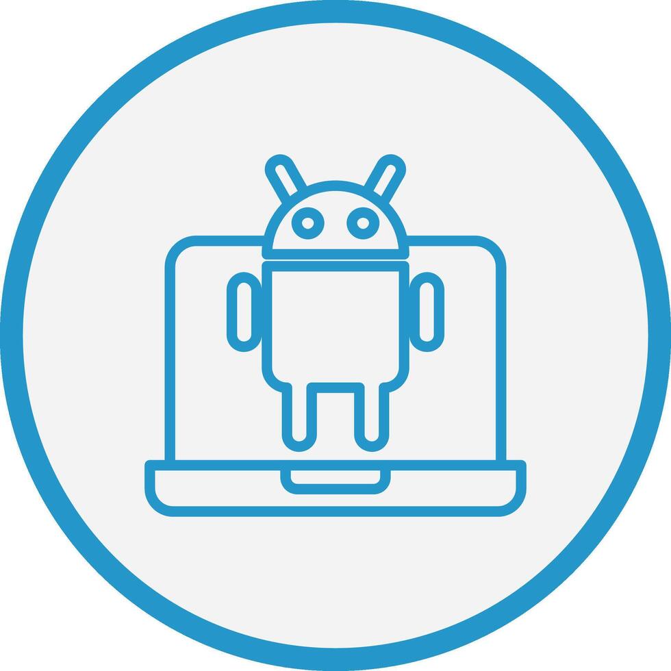 androide mínimo gráfico visual vector