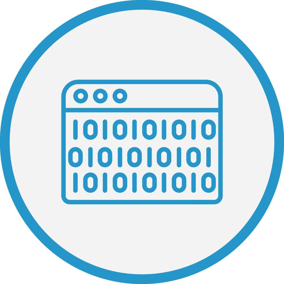 Binary Code Clean Digital Design vector