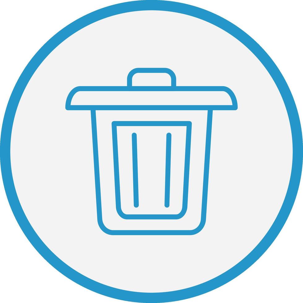 Dustbin Web-Based Design Element vector