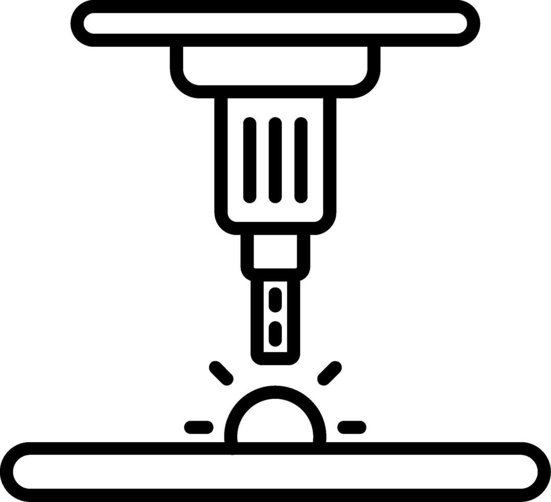 Automated CNC Machine vector
