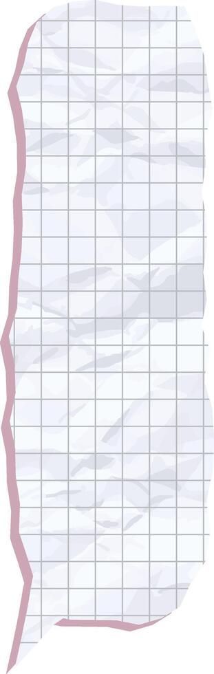 Torn Graph Paper Speech Bubble vector