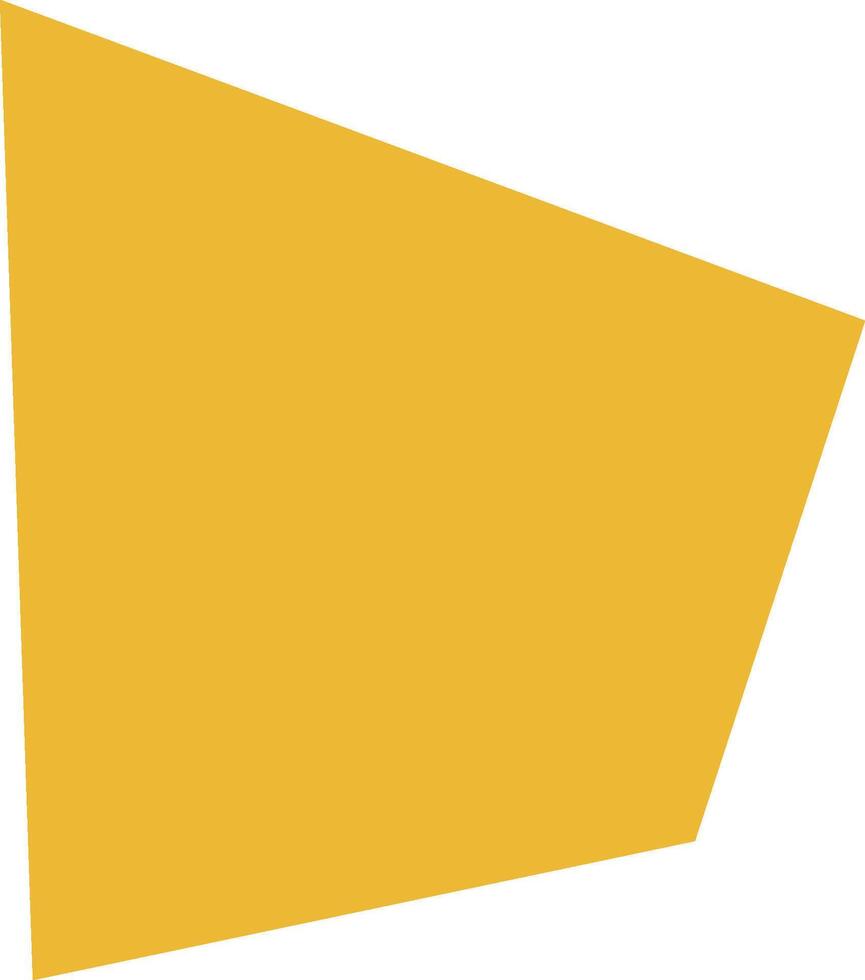 Geometric Asymmetrical Polygon Shape vector