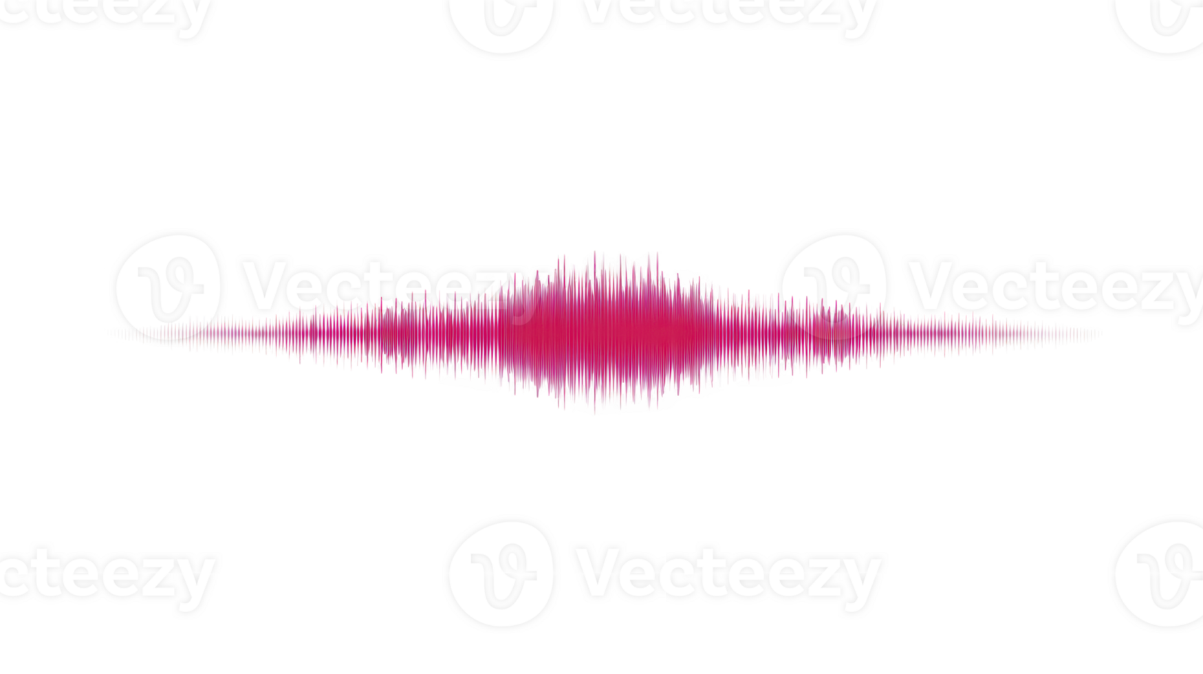 Pink soundwave audio waveform isolated on transparent background digital equalizer abstract frequency modern technology music visualization energetic and dynamic design png