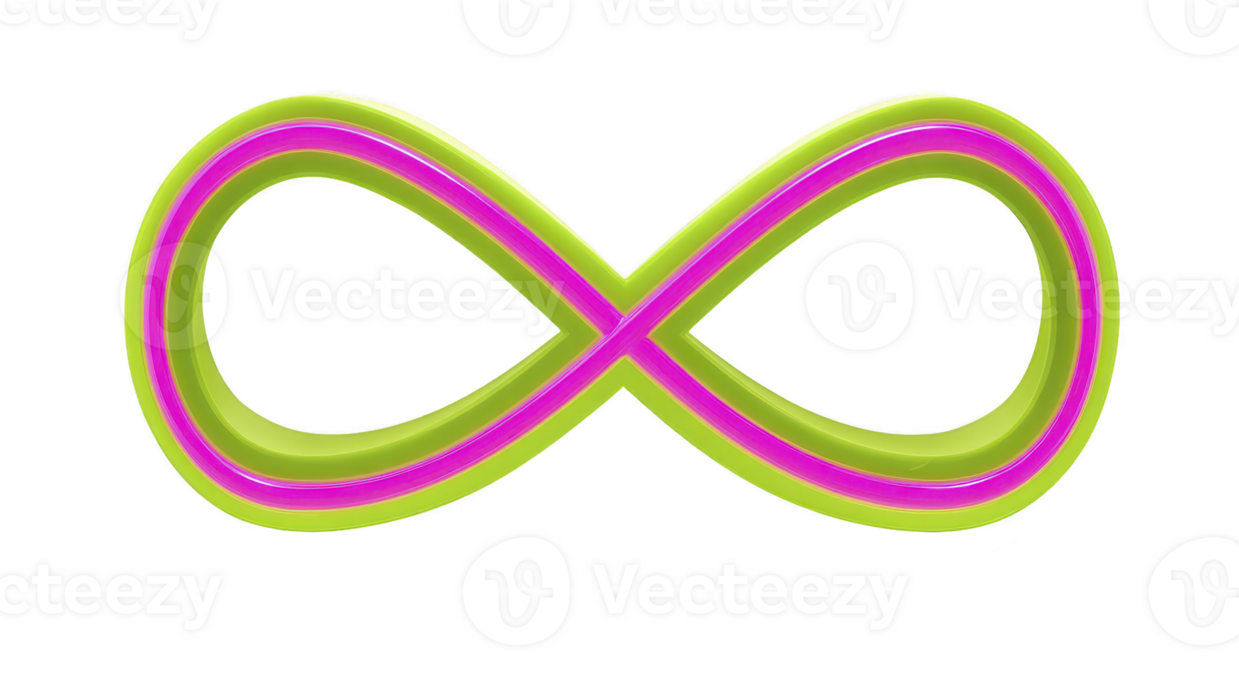 Infinity symbol neon green pink glowing loop endless modern abstract vibrant Infinity symbol with neon green and pink glowing outline modern abstract design vibrant and endless loop shape png