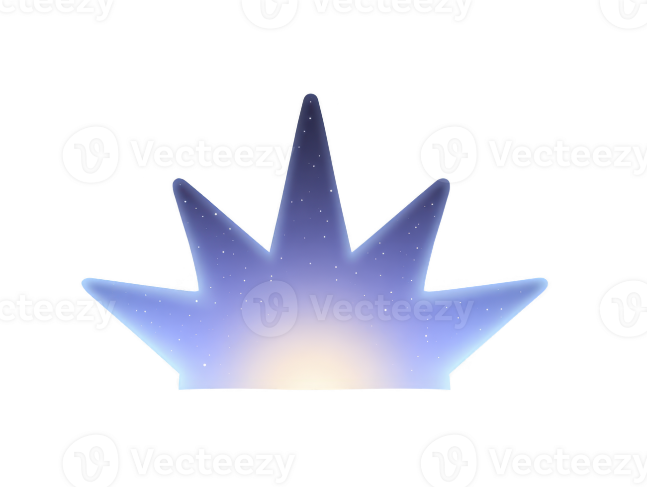 Blue gradient starburst with glowing light and soft edges, featuring dreamy, cosmic atmosphere and subtle sparkles, perfect for creative backgrounds or digital design projects png