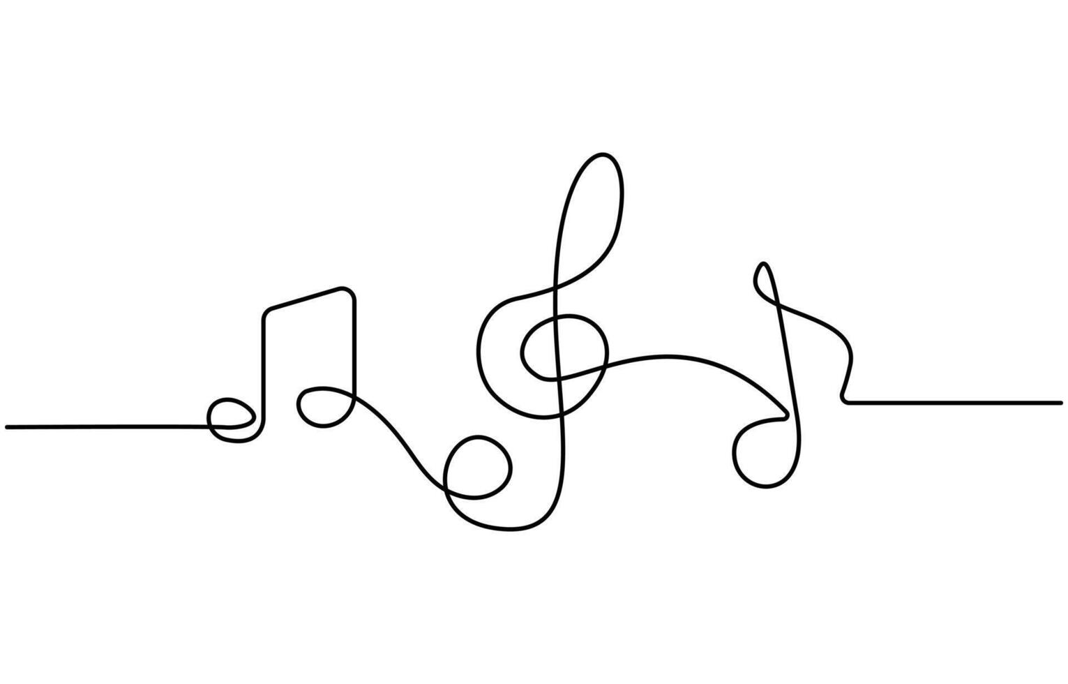 Musical notes collection with various symbols isolated on white background vector