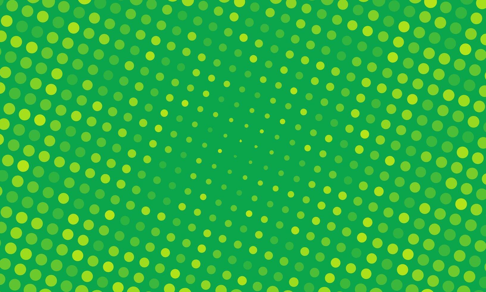 Green halftone pattern with radial gradient effect. vector