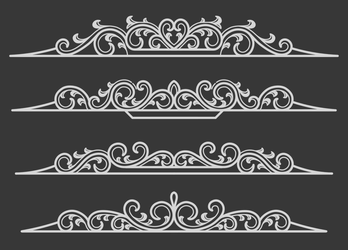 set of decorative elements for the design vector