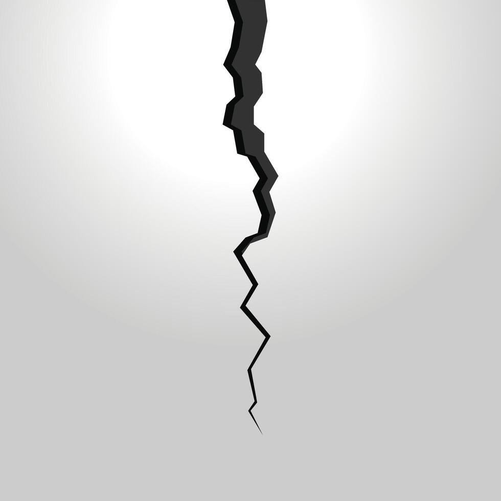 Isolated ground cracks in the background. Random cracks on various surfaces. vector