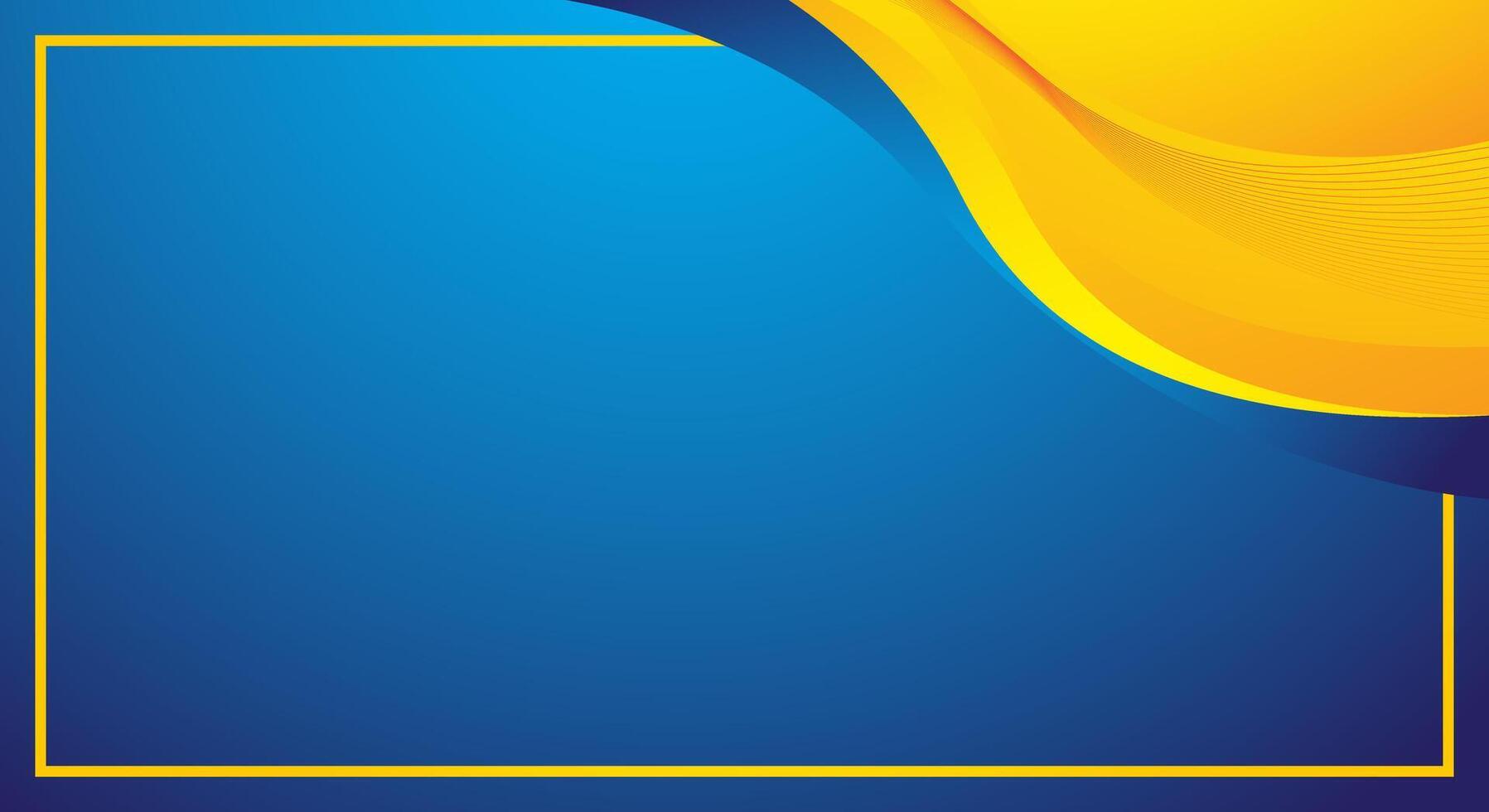 Blue and yellow abstract background suitable for certificates and awards vector