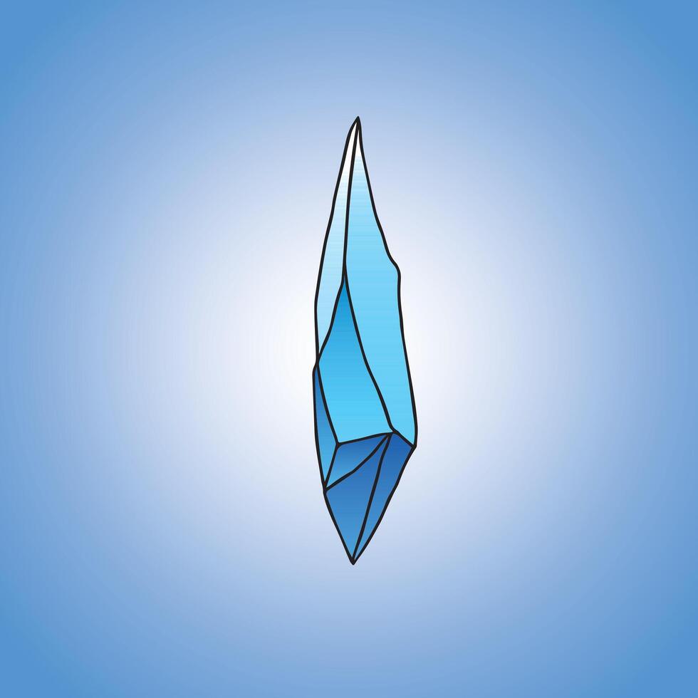 Gemstone UI icon with magical detailing vector