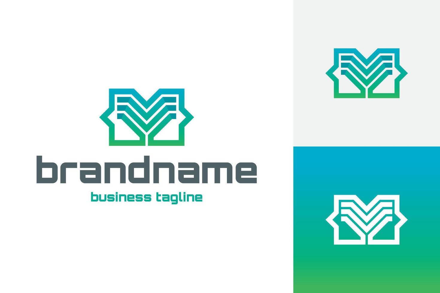 modern coding tree logo design vector