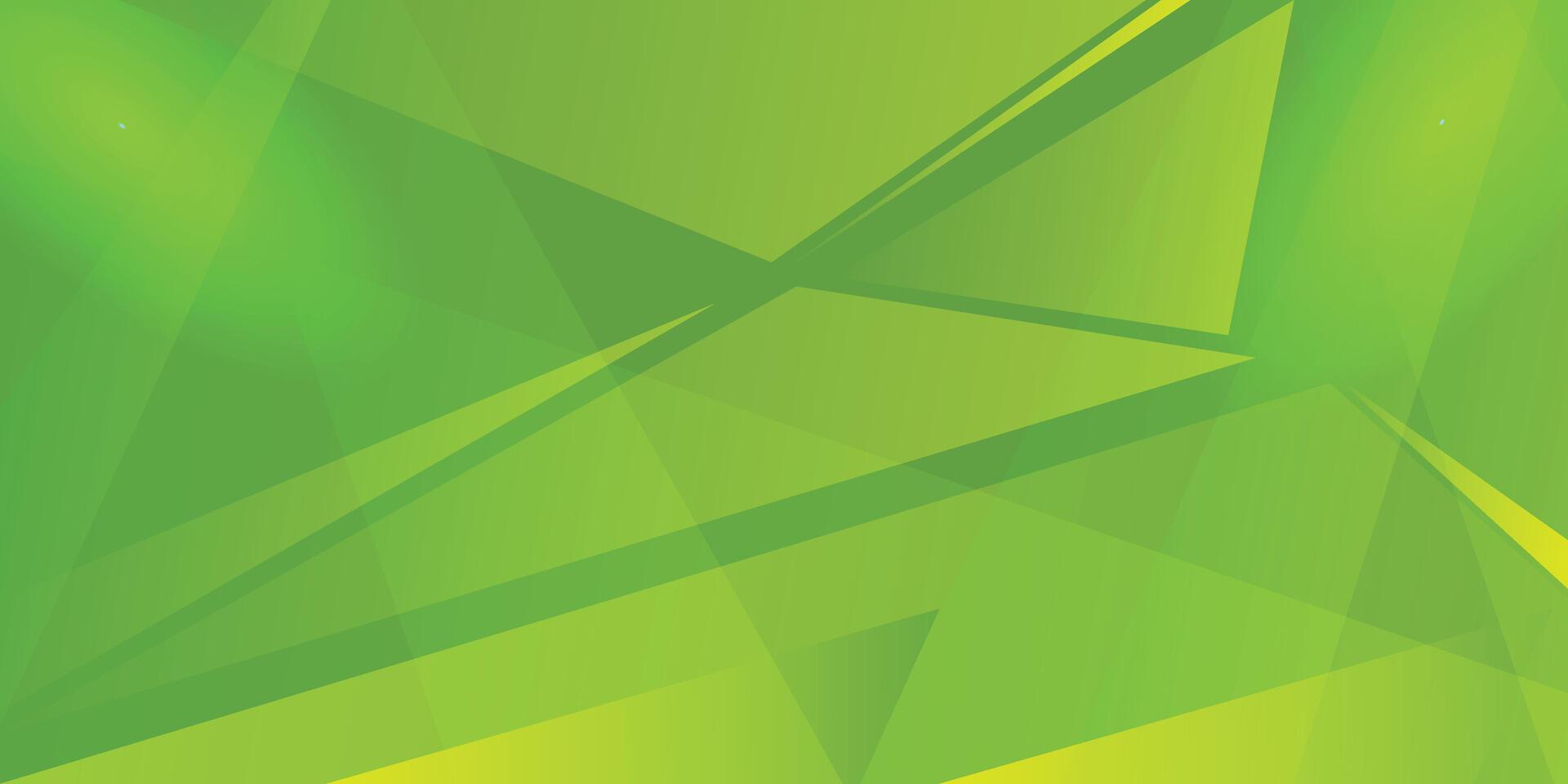 Green abstract background with geometric shapes.Ideal for eco friendly or technology themes,presentation slide background, website banner, or digital wallpaper vector