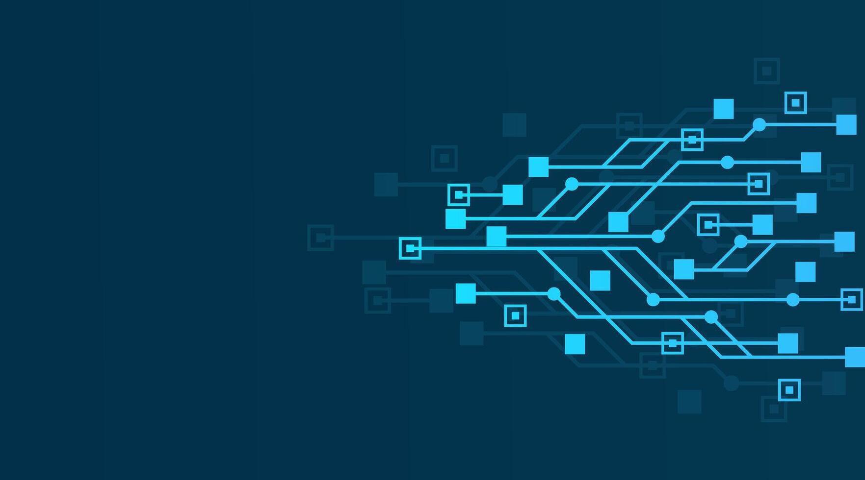 Abstract background with technology circuit board texture. Artificial intelligence electronic board. Communication and engineering concept. illustration vector