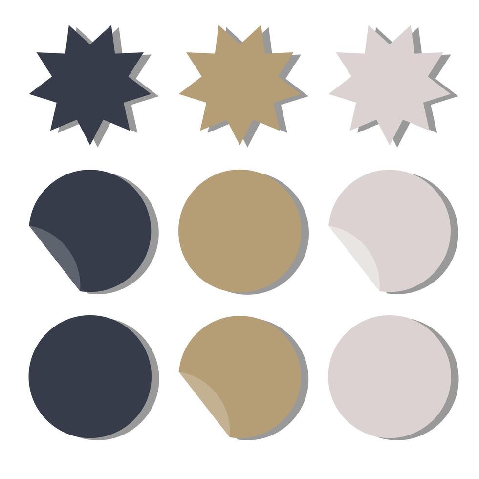 collection of design elements for labels and logos in a flat style. Templates for discounts. vector