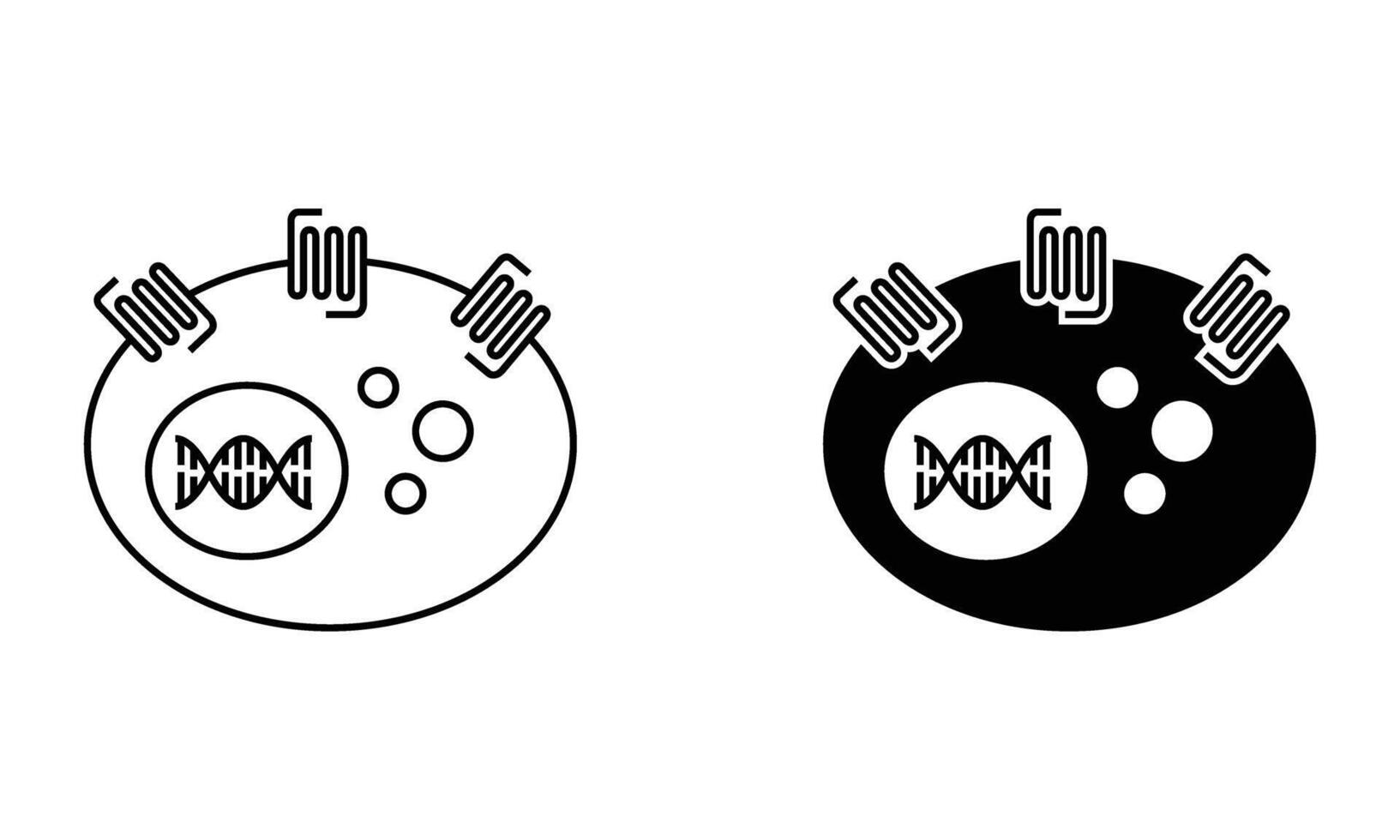 cell membrane with several receptor structures vector