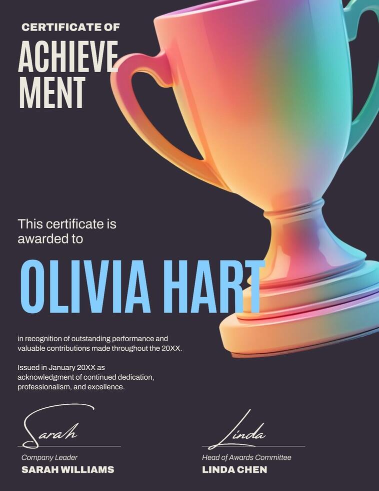 certificate of achievement template design ideas
