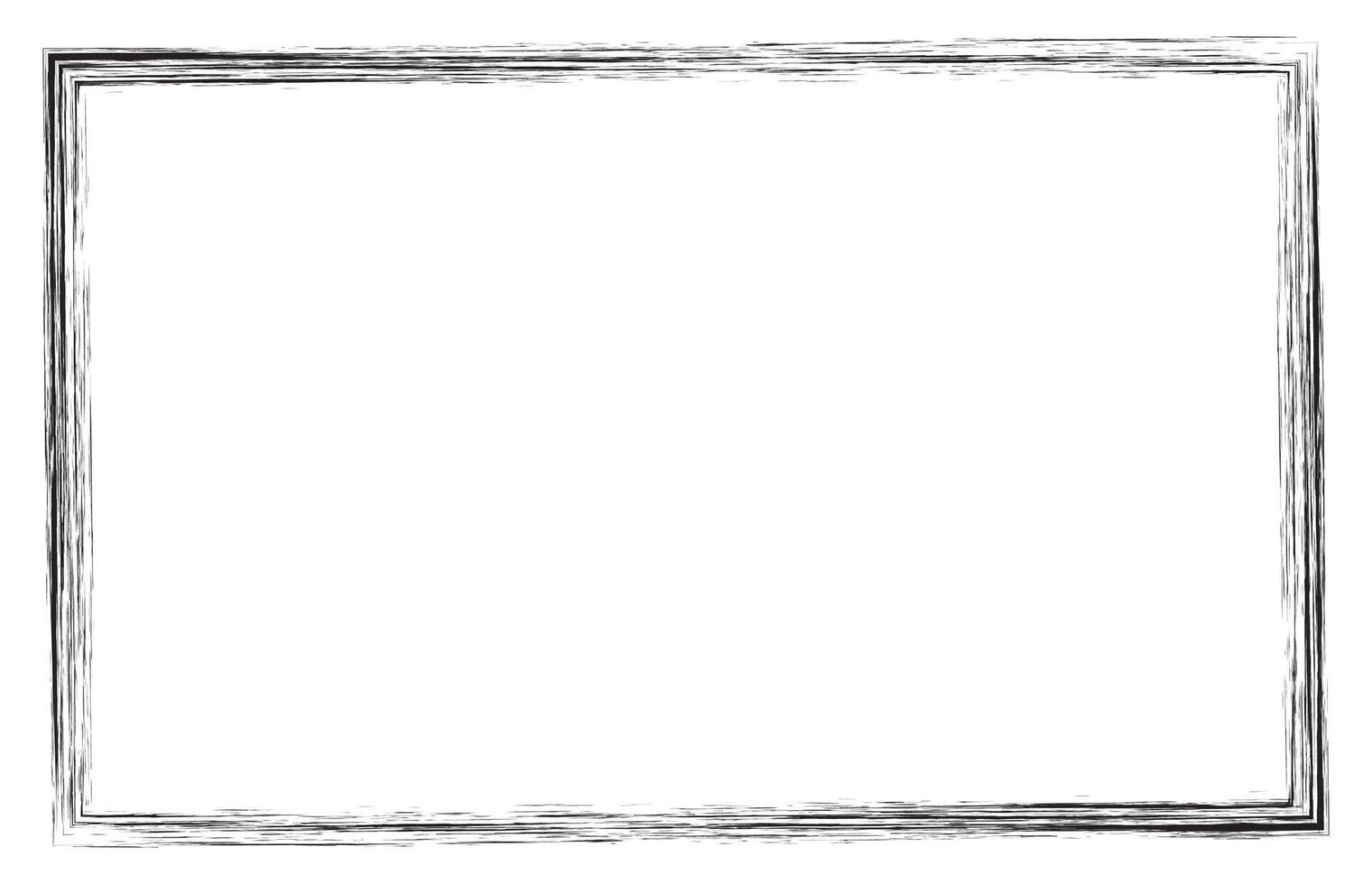 Grunge Empty Rectangle Frame Border vector