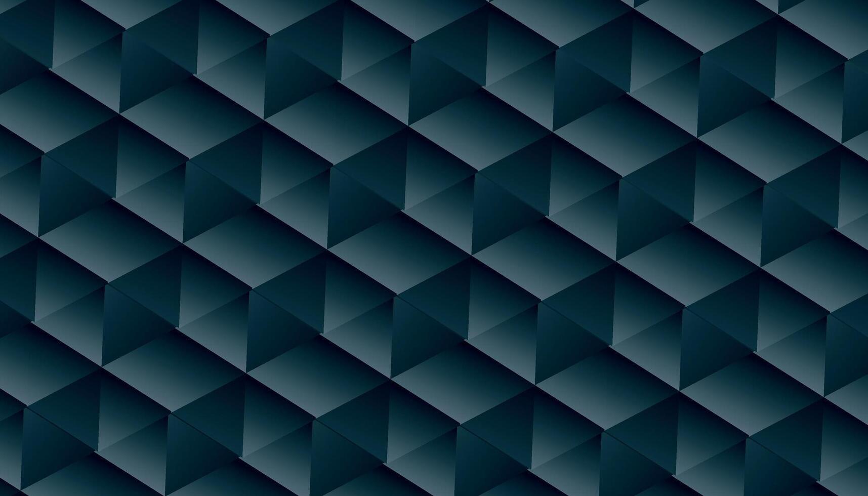 Geometric 3D Dark Blue Triangular Pattern vector