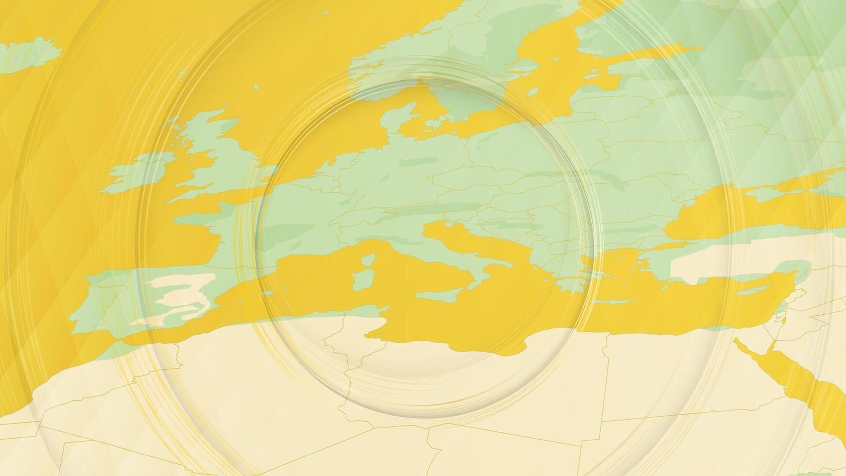 Abstract Map of San Marino and Surrounding Regions with Circular Patterns. vector