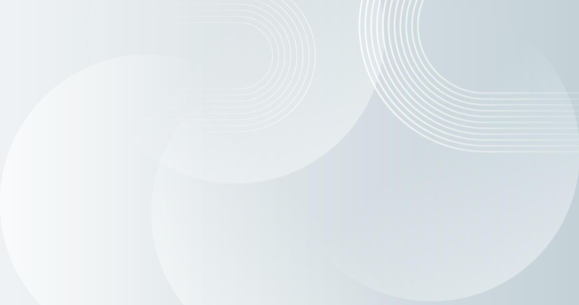 White abstract background with soft circular shapes and smooth gradients. vector