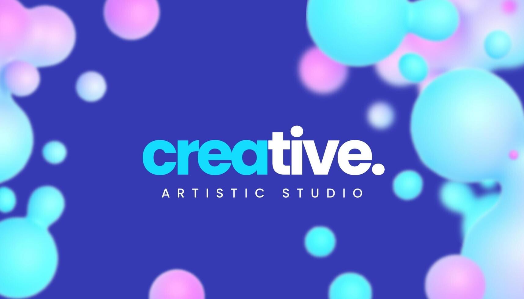 Gradient Blob Graphic Designer Business Card template