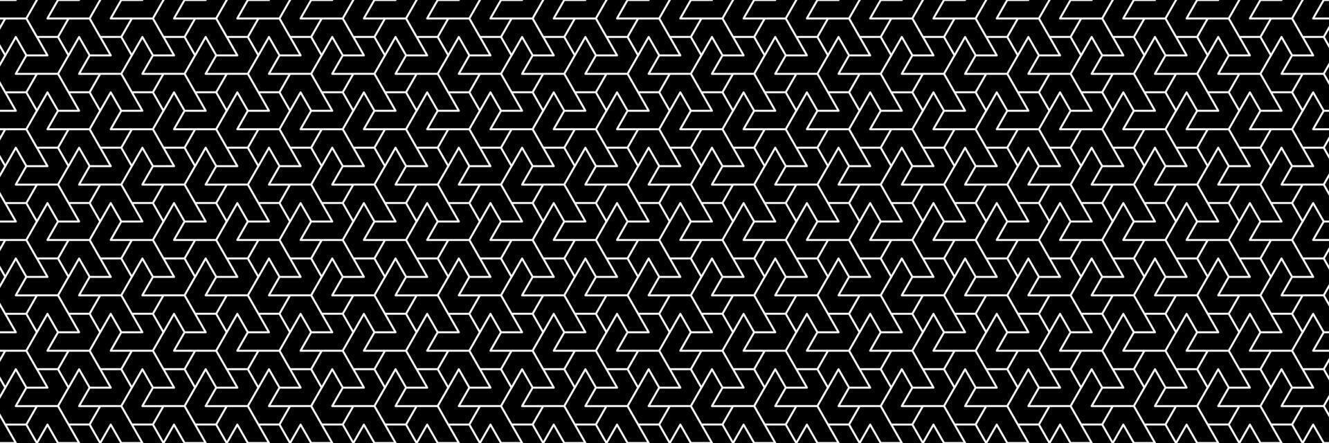 horizontal seamless geometric white line pattern for design and background vector