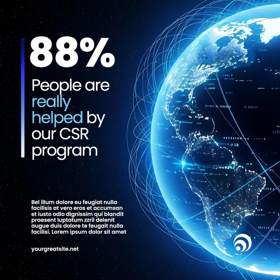 CSR Report LinkedIn Post template