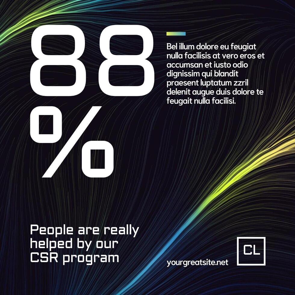 CSR Report LinkedIn Post template