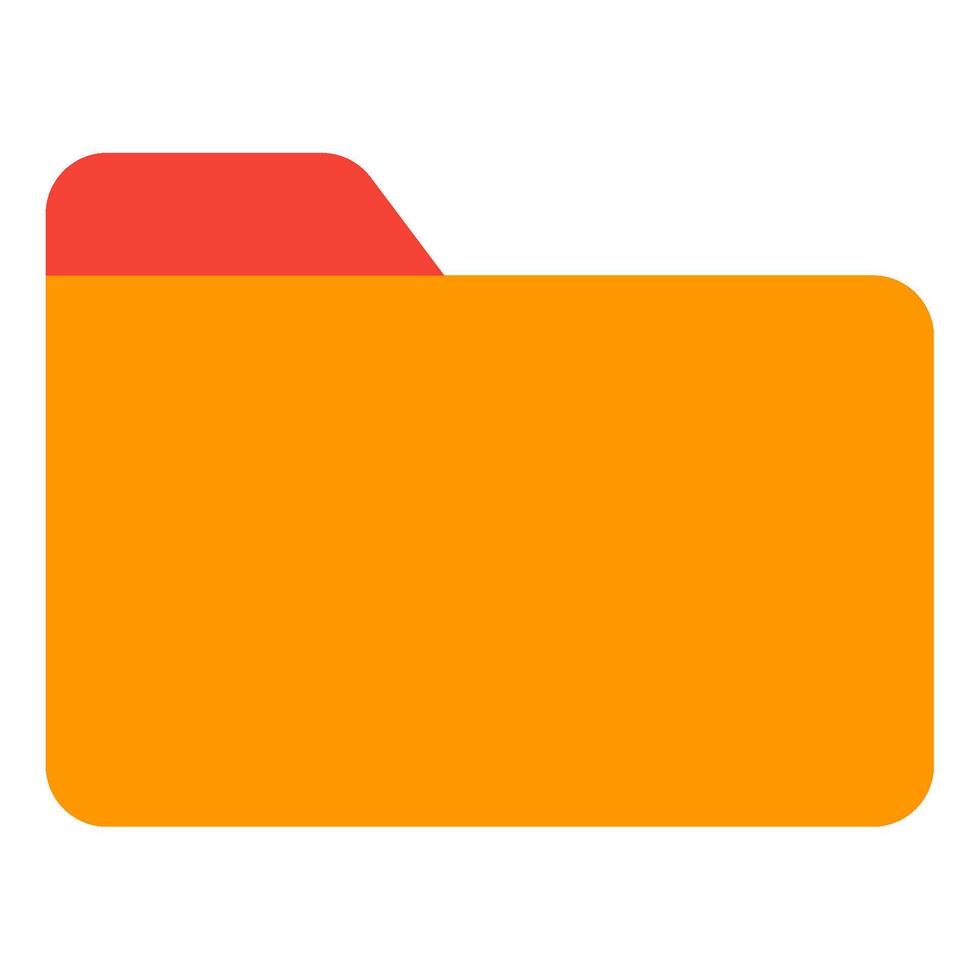 Icon of a Folder with Document Tab vector