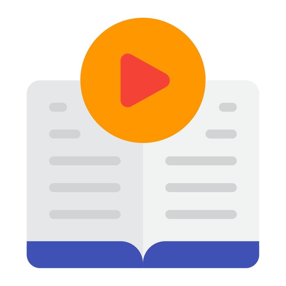 icono jugar botón en reporte documento vector