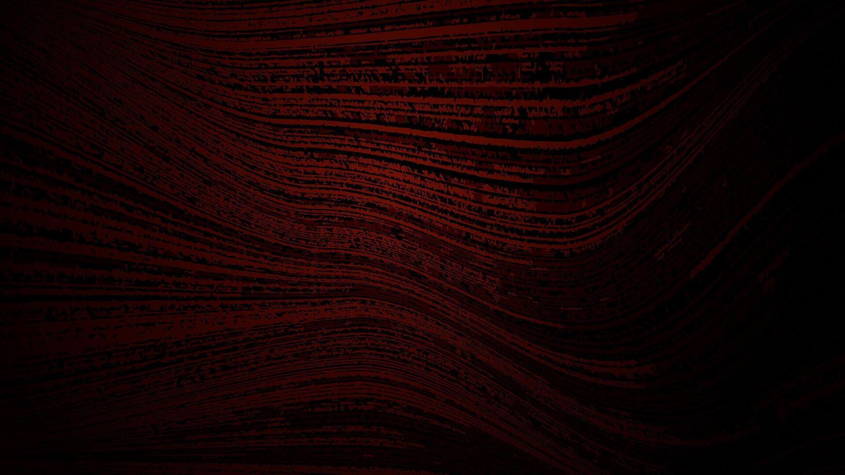 Abstract dark red textured background with wavy lines. vector