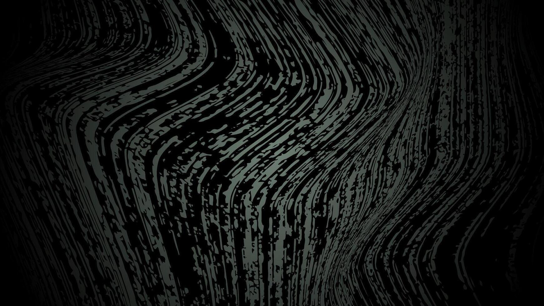 Abstract dark wood grain texture with wavy patterns. vector