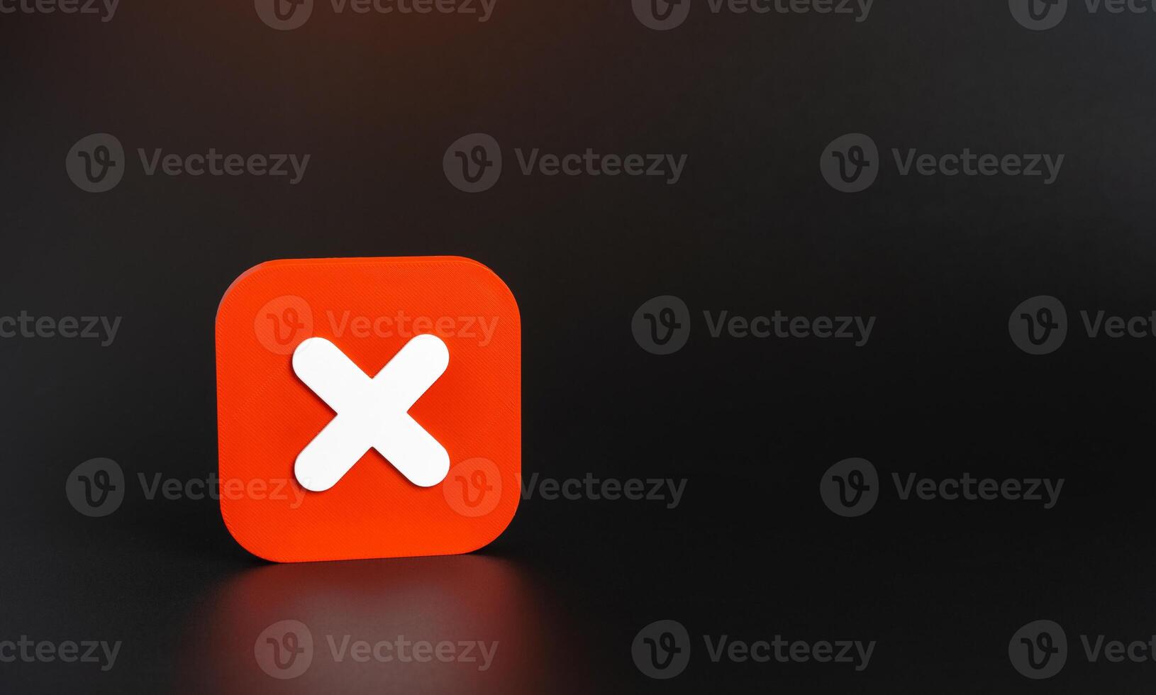 Red cancel sign. Denial or prohibition. Warnings, access restrictions, risk alerts and system errors. Safety instructions and regulatory messaging. photo