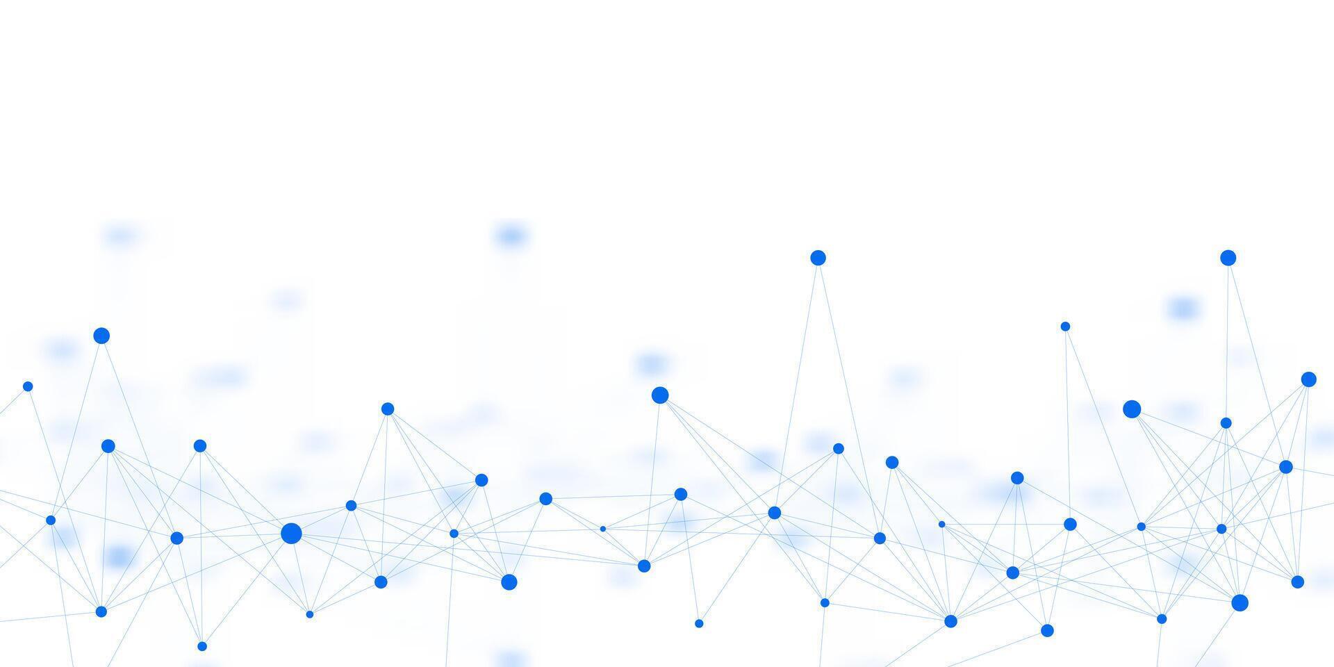 Abstract digital technology background with futuristic communication dots lines connection network. Suitable for science and technology background vector