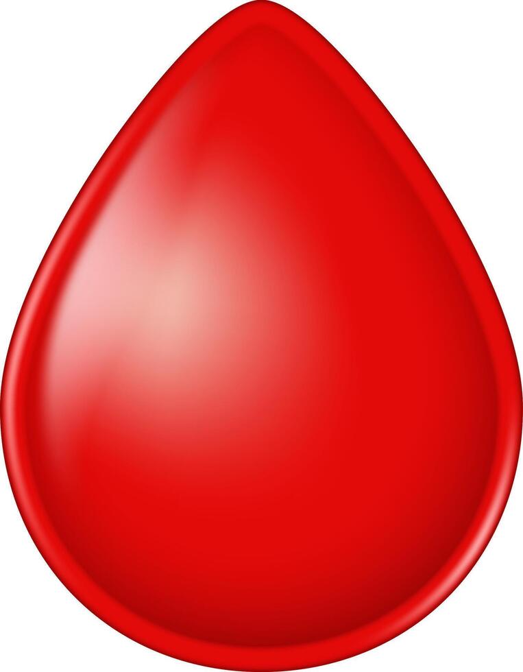 Red drop graphic for design vector