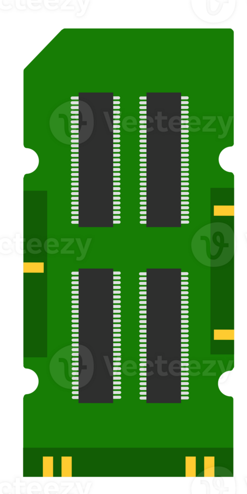 SO-DIMM RAM Memory Module Double Sided Computer Component png