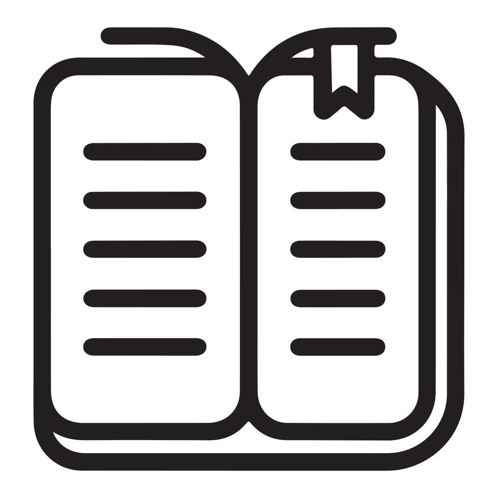 Journaling App Symbol Out Line vector