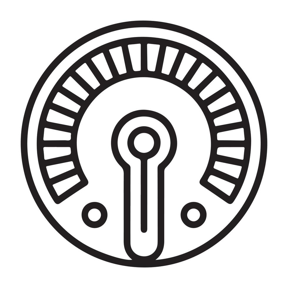 estrés nivel ai sensor fuera línea vector