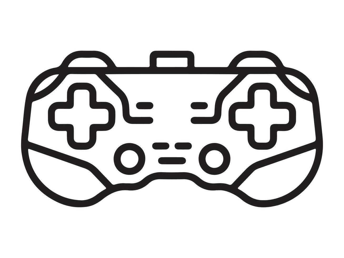 Outline illustration of a pro gaming reaction sensor vector