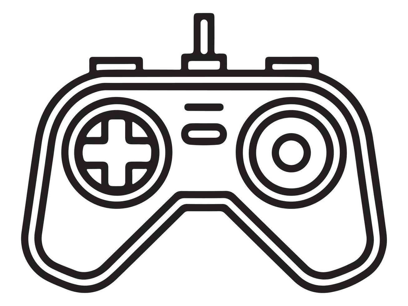 Outline illustration of a pro gaming reaction sensor device vector