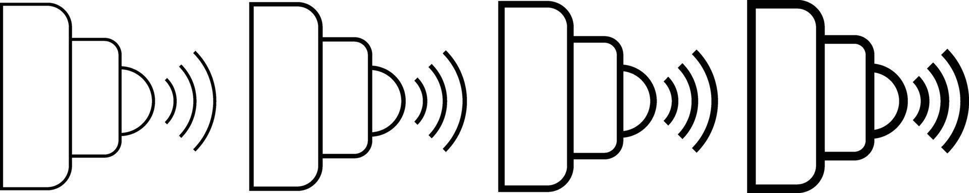 Infrared icon. Remote control and IR signal signs. Infrared sensor symbol. Invisible light and technology sign vector