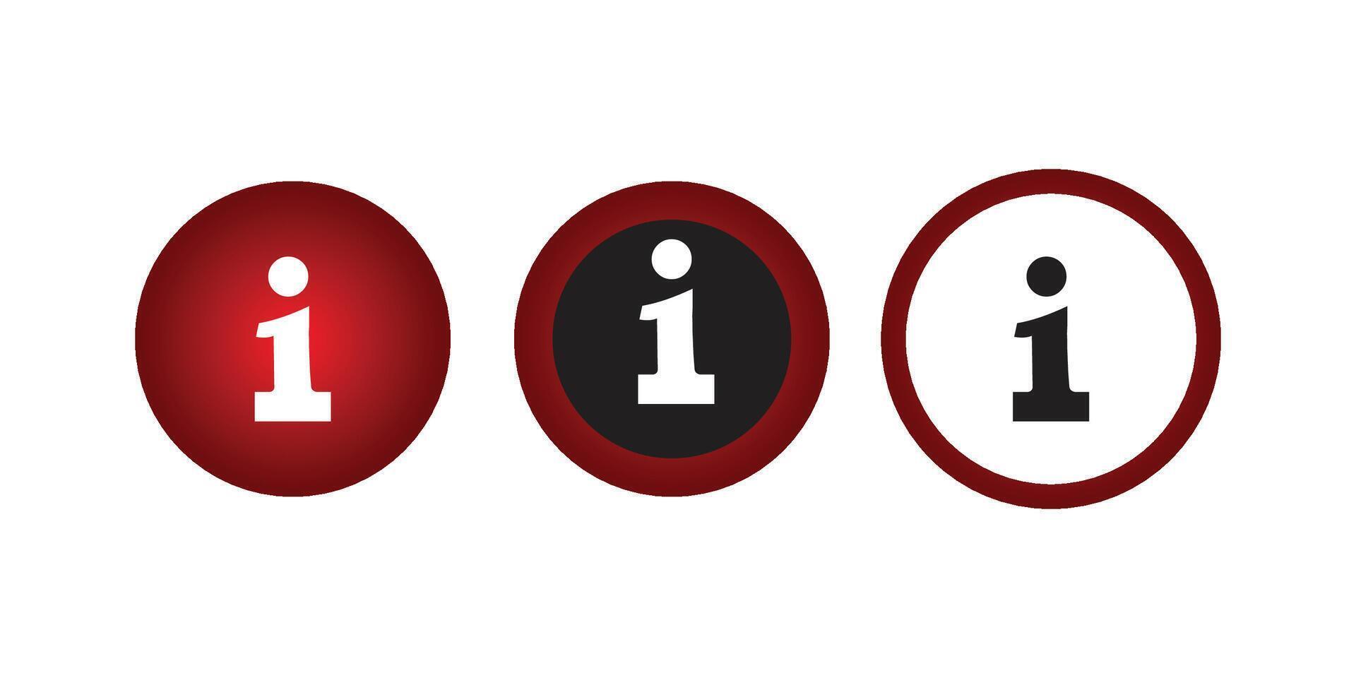 Collection of information icons set illustration isolated on white background, creative design perfect for web, apps, infographics, technology and digital projects vector