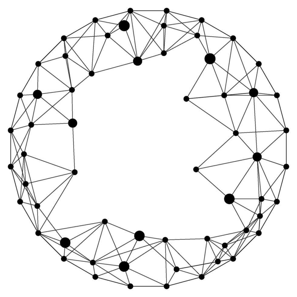 Abstract Network Diagram Technology Connection Concept vector