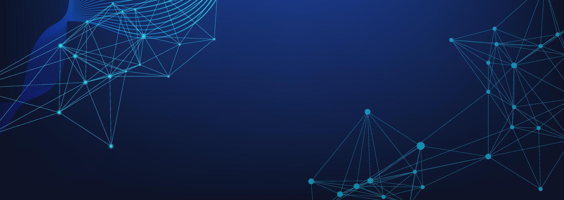 Digital Network Connection Background Futuristic Technology Concept vector